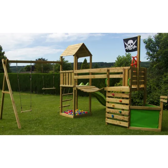 Aire De Jeux Viking Avec Tour Et Portique