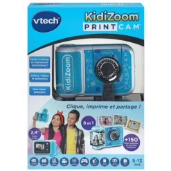 Appareil Photo Bleu Avec Impression Instantanee - Kidizoom Print Cam