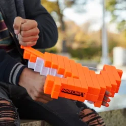 Arbalete A Flechettes Du Pilleur De Blocs - Nerf Minecraft
