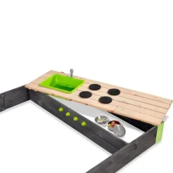 Bac A Sable En Bois Avec Cuisine Aksent 200 X 140