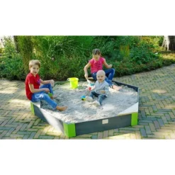 Bac A Sable En Bois Hexagonal Aksent 200 X 170 Cm