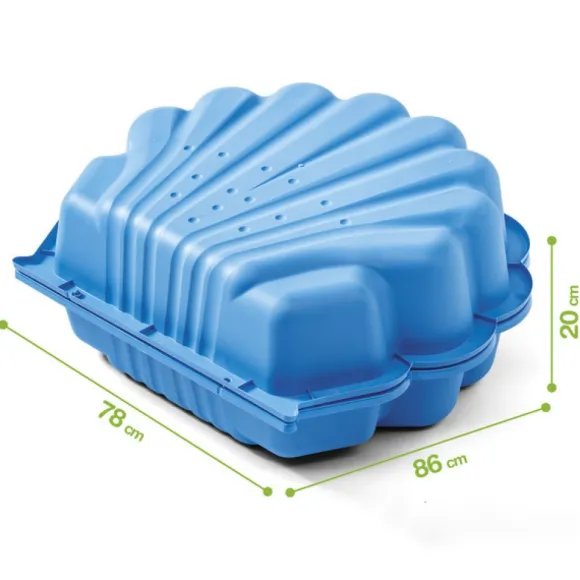 Bac A Sable En Plastique Coquillage Avec Couvercle