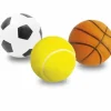 3 Ballons En Mousse - 10 Cm De Diametre