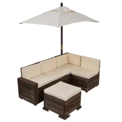 Banquette Enfant En Bois Avec Parasol