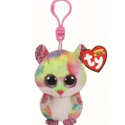 Beanie Boo'S-Porte-clés Rodney Le Hamster Multicolore