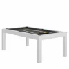 Billard Charme Blanc Avec Plateau