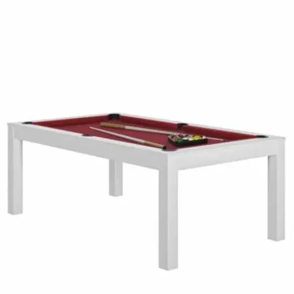 Billard Charme Blanc Avec Plateau