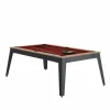 Billard Steel Chene/Gris Avec Plateau