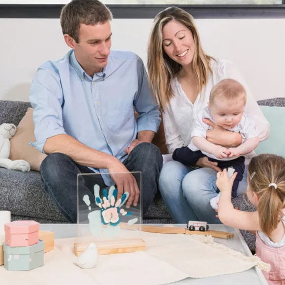 Cadre A Empreintes En Bois Family Prints