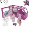 Camping Car De Poupee Lolly Avec Accessoires Et Effets Sonores