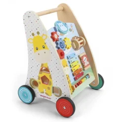 Chariot De Marche En Bois Multi-Activités