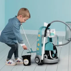 Chariot De Ménage + Aspirateur Electronique - 9 Accessoires