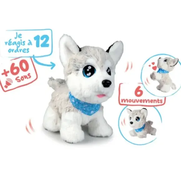Chien Husky Interactif Chi Chi Love 30 Cm
