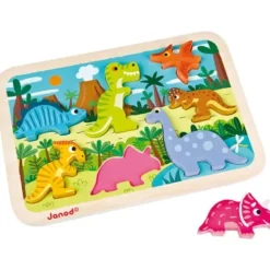 Chunky Puzzle Bois Dinosaures