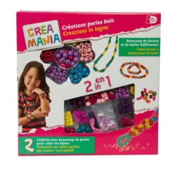 Coffret Bijoux Perles Bois 2 En 1