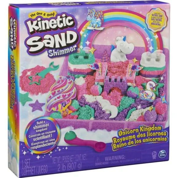 Coffret Le Royaume Magique Des Licornes - Kinetic Sand - Sable Magique A Modeler
