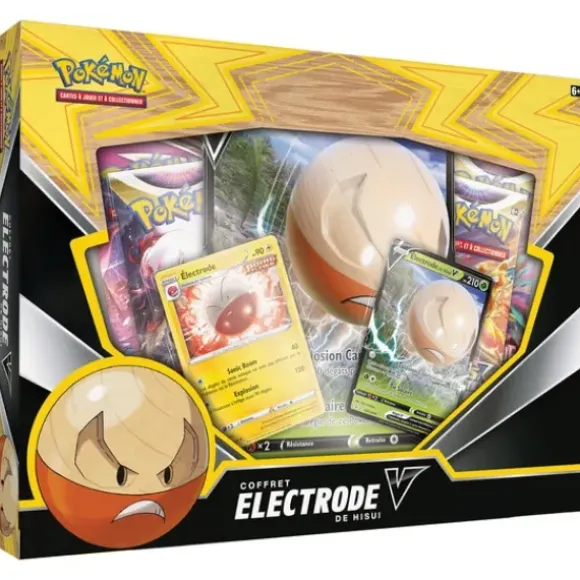 Coffret Pokemon 4 Boosters Electrode De Hisui V