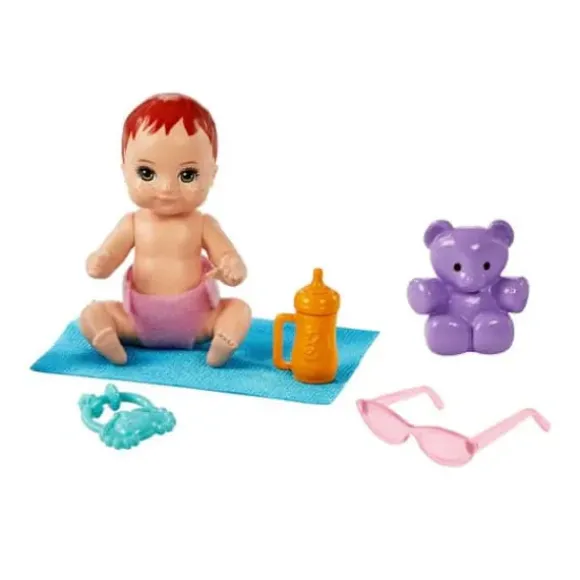 Coffret Poupee Barbie Skipper Baby-Sitter Poussette