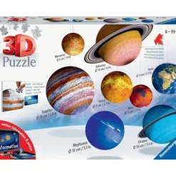 Coffret 8 Puzzles 3D - Systeme Solaire