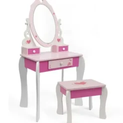 Coiffeuse En Bois Avec Miroir Led
