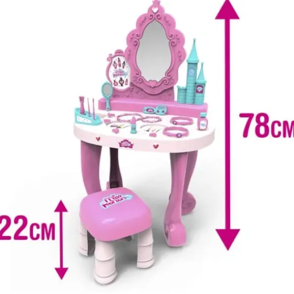 Coiffeuse Princesse Et 16 Accessoires - 78 Cm
