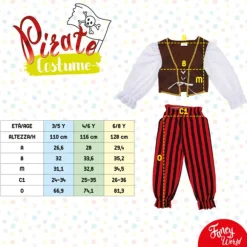 Deguisement De Pirate 6/8 Ans