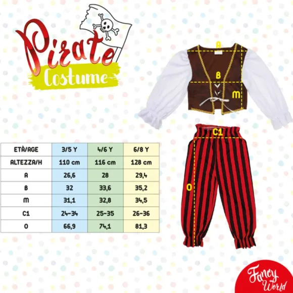 Deguisement De Pirate 6/8 Ans