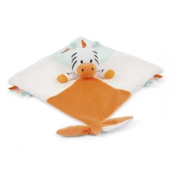 Doudou Carre De Tissus Petit Zebre - Soft