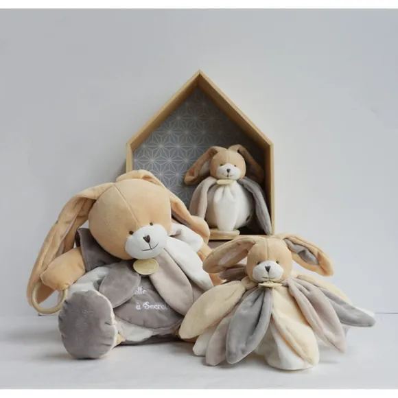 Doudou Collector Lapin Taupe 28 Cm