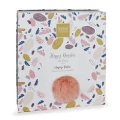 Doudou Happy Boho Lapin Corail