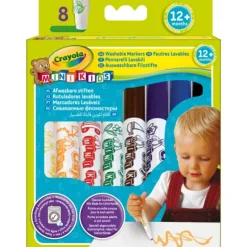 8 Feutres Lavables Mini Kids