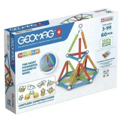 Geomag Ecofriendly Supercolor - 60 Pieces