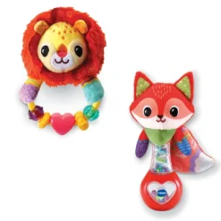 Hochet Malo Le Renardeau Ou Leo Le Lionceau - Baby Loulous