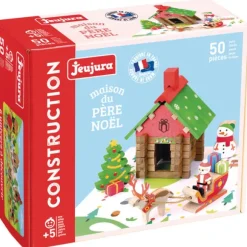 Jeu De Construction En Bois La Maison Du Pere Noel 50 Pieces