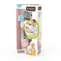 Jouet De Bain Douchette Elephant Rose Et Grise