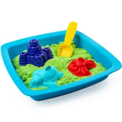 Kinetic Sand - Coffret Chateau Et Son Bac - Sable Magique A Modeler