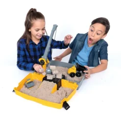 Kinetic Sand - Mallette De Construction - Sable Magique A Modeler