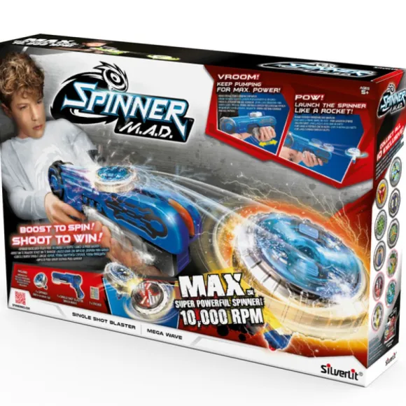 Lanceur De Toupies - Spinner Mad - Single Blaster - 1 Pistolet + 1 Toupie