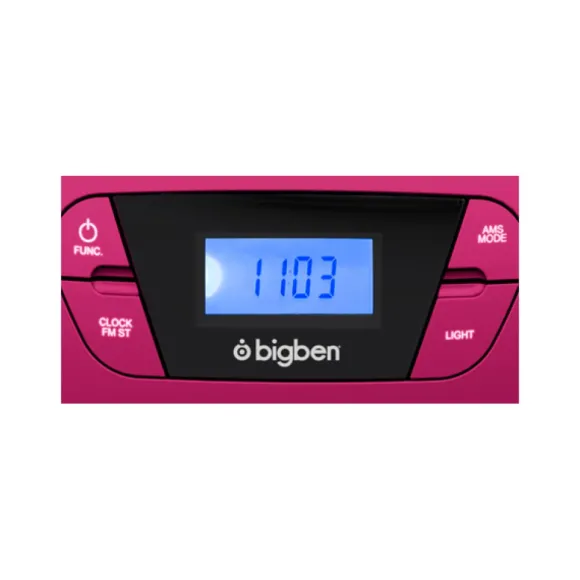 Lecteur Cd/Usb Portable Lumineux Rose