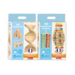 Lot De Barils De 300 Planchettes En Bois Naturel Et Couleur