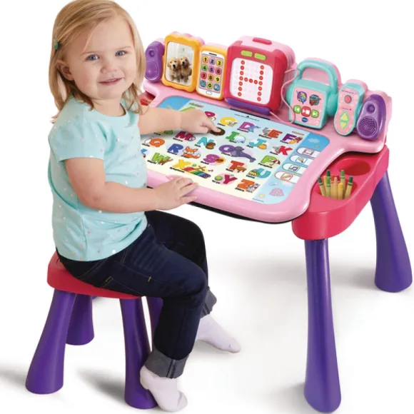Magi Bureau Interactif 4 En 1 Rose