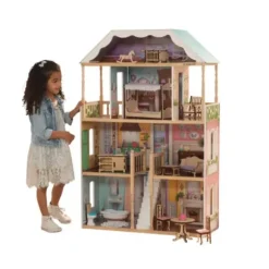 Maison De Poupee En Bois Charlotte