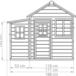 Maison En Bois Loft 550 Avec Bac A Sable Et Toboggan