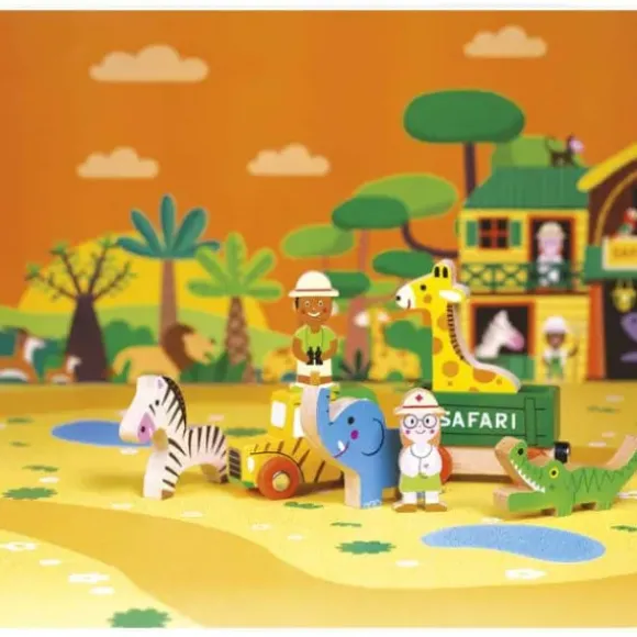Mini Story - Figurines Safari En Bois