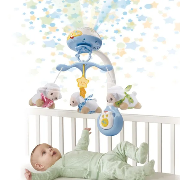 Mobile - Lumi'Mobile Compte-Moutons Bleu