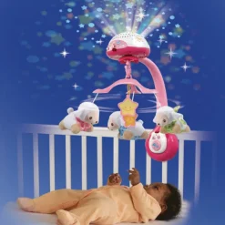 Mobile - Lumi'Mobile Compte-Moutons Rose