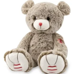Ours En Peluche Medium Sable Rouge Kaloo 30 Cm