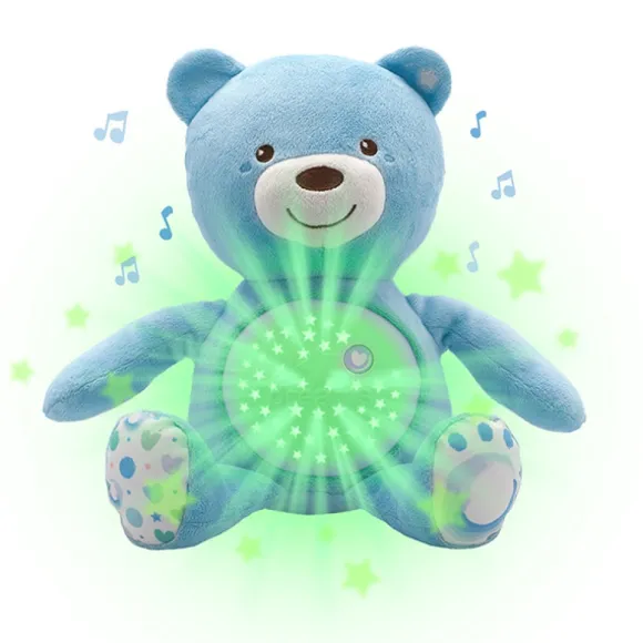 Ourson Projecteur Baby Bear Bleu