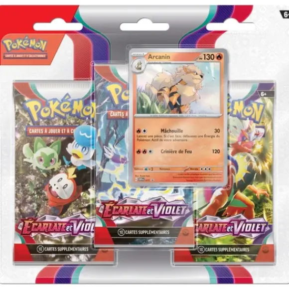 Pack Pokemon Ecarlate Et Violet - 3 Boosters