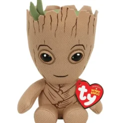 Peluche Beanie Babies Marvel - Groot 15 Cm